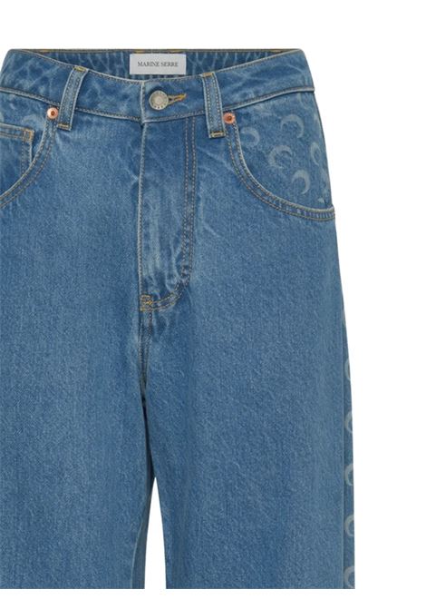 jeans baggy donna blu MARINE SERRE | WPA174ACDEN0002BL05